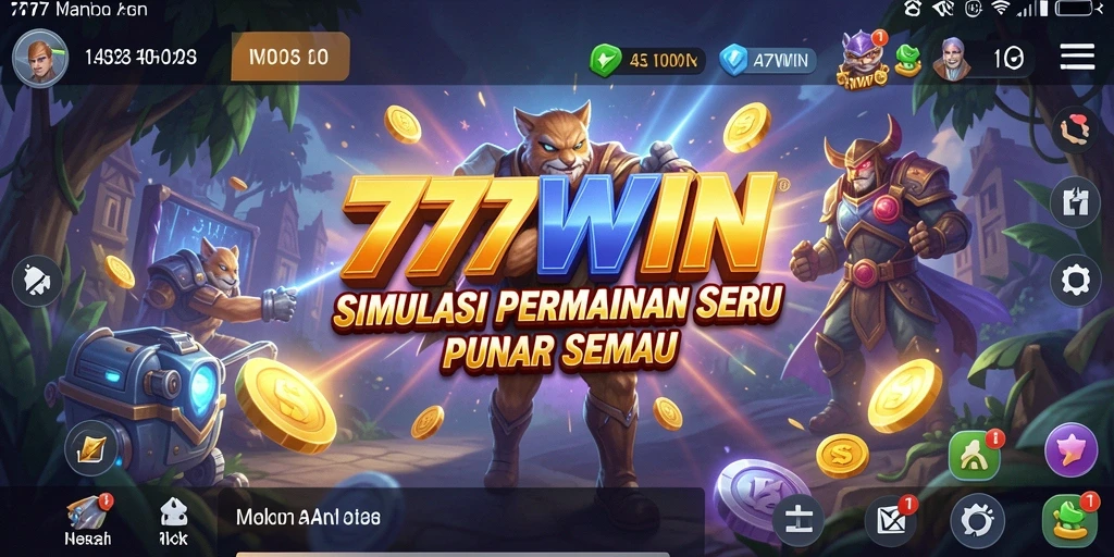 Tampilan gameplay seru dari 777WIN yang bikin ketagihan.
