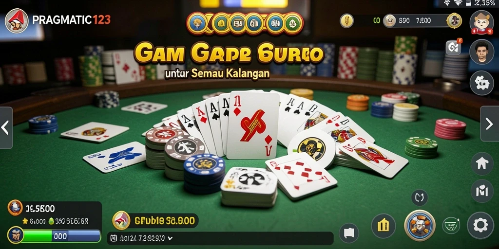 Tampilan gameplay Gaple yang seru dan interaktif di PRAGMATIC123.