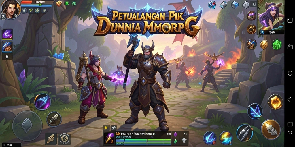 Tangkapan layar gameplay TOPI189 yang menampilkan pertempuran yang intens.
